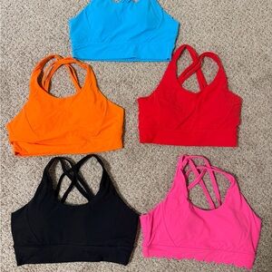 BuffBunny Rosa Sports Bras in Pink, Black, Red, Blue and Orange